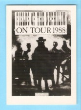 FIELDS OF THE NEPHILIM  carte postale GROUPE CHANSON  on Tour 1988 Ed .Palm Pict