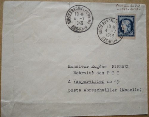 Timbre français enveloppe - timbre,
