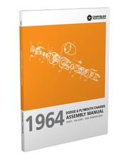 1964 barracuda Valiant Dart Châssis Et Moteur Assemblage Manuel Plymouth Dodge