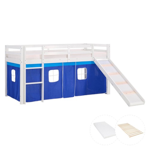 Lit superposé 90x200 toboggan - lit,