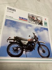 Yamaha 125 DTMX 1977 DT125MX fiche carte moto de collection Atlas Japon