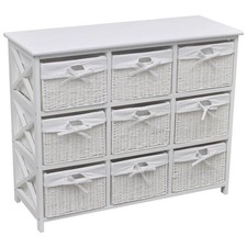 Chiffonnier blanc buffet - chiffonnier,