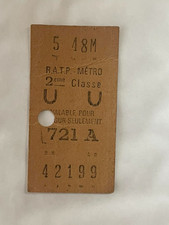 VIEUX PAPIER ANCIEN TICKET DE