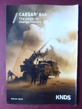 6/2024 PUB KNDS KMW NEXTER SYSTEMS CANON CAESAR 6X6 ARTILLERY SYSTEM ORIGINAL AD