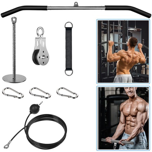 Poulie musculation avec barre - avec,