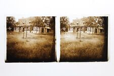 Bretagne Maison France Photo Stereo 10n8 Plaque verre Vintage c1930