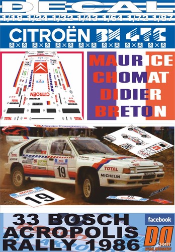 Decal citroen 4tc - 4tc, m.chomat
