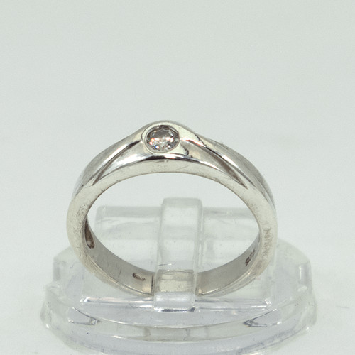 Bague moderne argent avec - bague,