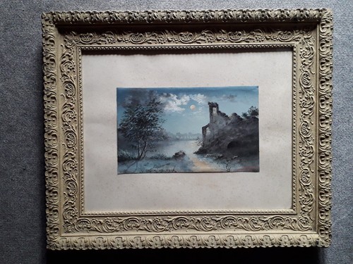 Gouache aristide benon 1901 - benon,