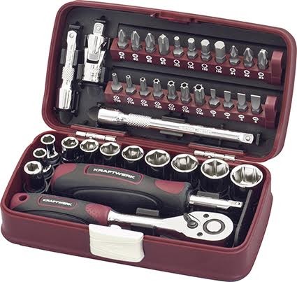 Coffret douilles 38 - de, 1/4'