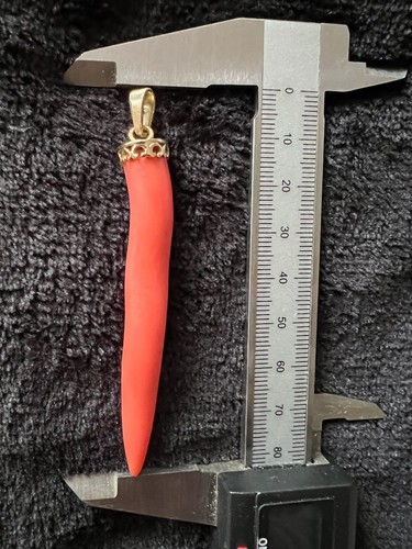 Très grand pendentif corail - grand,