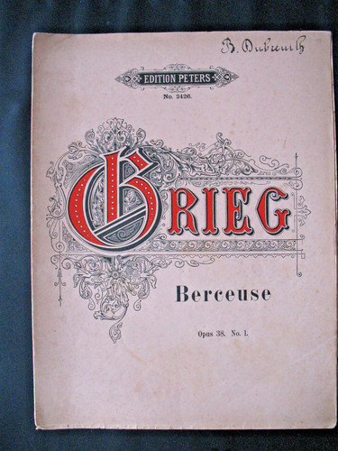 Grieg opus ed - opus, 38