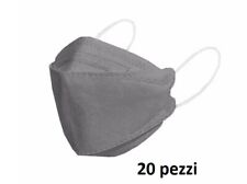 X 20 Pcs Masques De Protection FFP2 KF94 Masque En Sachets Individuels Gris