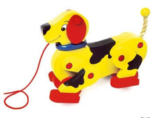 Chien à tirer en bois enfant