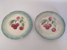 Assiettes En Barbotine KG St Clément Cerises