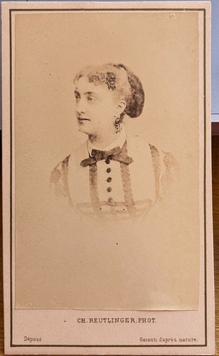 Reutlinger photo cdv - ✒,