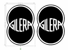 2 STICKERS GILERA 82X120MM 