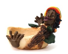 Rasta Jamaican Man Holding