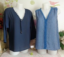 Lot vêtements occasion femme: Haut / Blouse " Camaïeu - Peacen'love " - T : 42 *