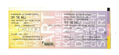 Rare ticket billet concert - billet,
