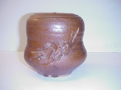 Antique pottery planter vase - pottery,
