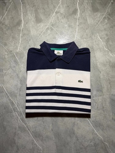 Polo lacoste rayure blanc - lacoste, rayure,