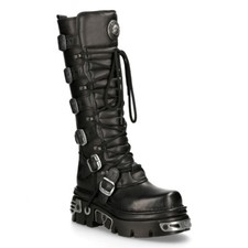 New Rock 272-S1 Black Boots