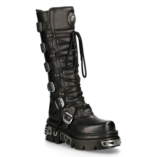 New rock 272 black boots - black,