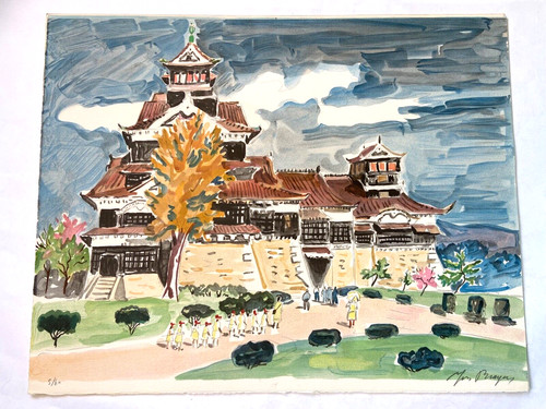 Rare lithographie yves brayer - lithographie,
