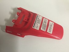 Garde boue arriere - un, rouge