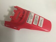 UN GARDE BOUE ARRIERE ROUGE POUR MINI MOTO DIRT PIT PITT BIKE