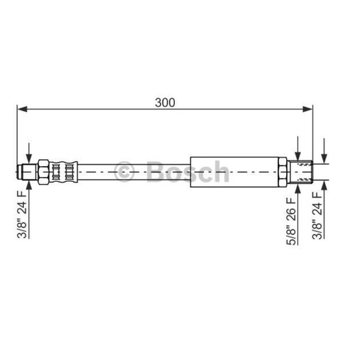 Bosch tuyau frein - frein, avant