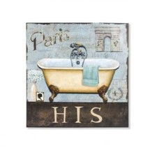 Cadre tableau métal Baignoire