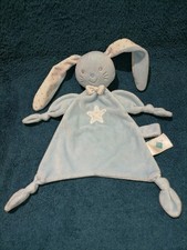 doudou plat lapin bleu étoile Tex baby Etat neuf