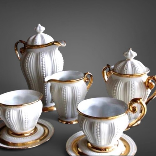Service perles porcelaine - service",