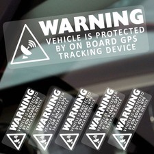 5 x Warning Protected GPS