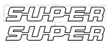 2x STICKERS SUPER SCANIA
