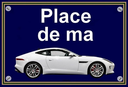 Plaque place ma jaguar - ",