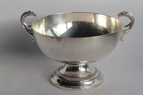 Grande coupe métal argenté