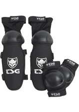 TSG Junior Bikerset Protecteurs Ellebogen Genou Tibia Lot Noir Gr. Txxs