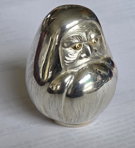 Rare daruma japonais argent - rare,