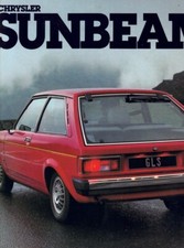 Catalogue brochure Chrysler Simca Sunbeam 08/1978 Belgique en français