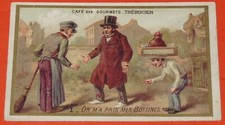 CHROMO 1900-1930 CAFE GOURMETS