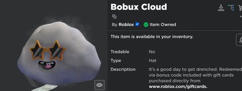 Roblox bobux cloud code - cloud,