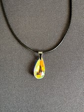 Collier pendentif goutte en