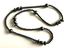 Magnifique COLLIER en HEMATITE très belle pièce NEUF 61cm !