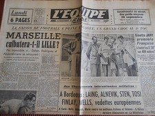 JOURNAL L'EQUIPE FOOTBALL MARSEILLE / LILLE  1949 (B) 