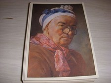 CP TABLEAU PEINTURE JB CHARDIN - AUTOPORTRAIT aux BESICLES - 1771