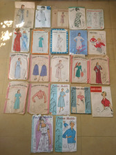 ANCIEN LOT 23 PATRONS DE COUTURE FEMME MARIE CLAIRE ET AUTRES 1950