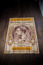PROFESSEUR FREMONT MAGICIAN ? French Vintage Advertising Poster Original 1920